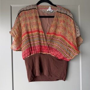 Cache Multicolor Patterned Blouse